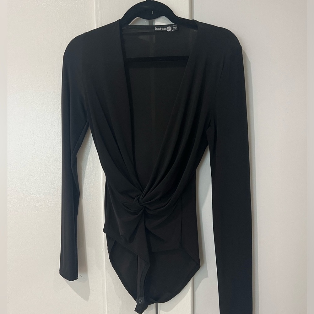 boohoo Deep V bodysuit